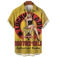 thumbnail image 5 of Camisas gráficas modernas para chicas para hombres, ropa con estampado 3D, camisas hawaianas de playa, blusas Y2K de manga corta, ropa vintage, blusa con solapa, 5 of 5