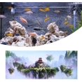 thumbnail image 1 of Aquarium Background Poster, 3D PVC Waterproof Adhesive Fish Tank Sky Castle Wallpaper Sticker Fish Tank Background Decoration(61 * 30cm), 1 of 5
