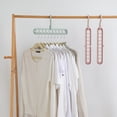 thumbnail image 3 of TORUBIA Clothes Hangers Closet Organizer Hook Rack 1 PCS Space Saver Hangers Multifunctional Magic(Light pink), 3 of 9