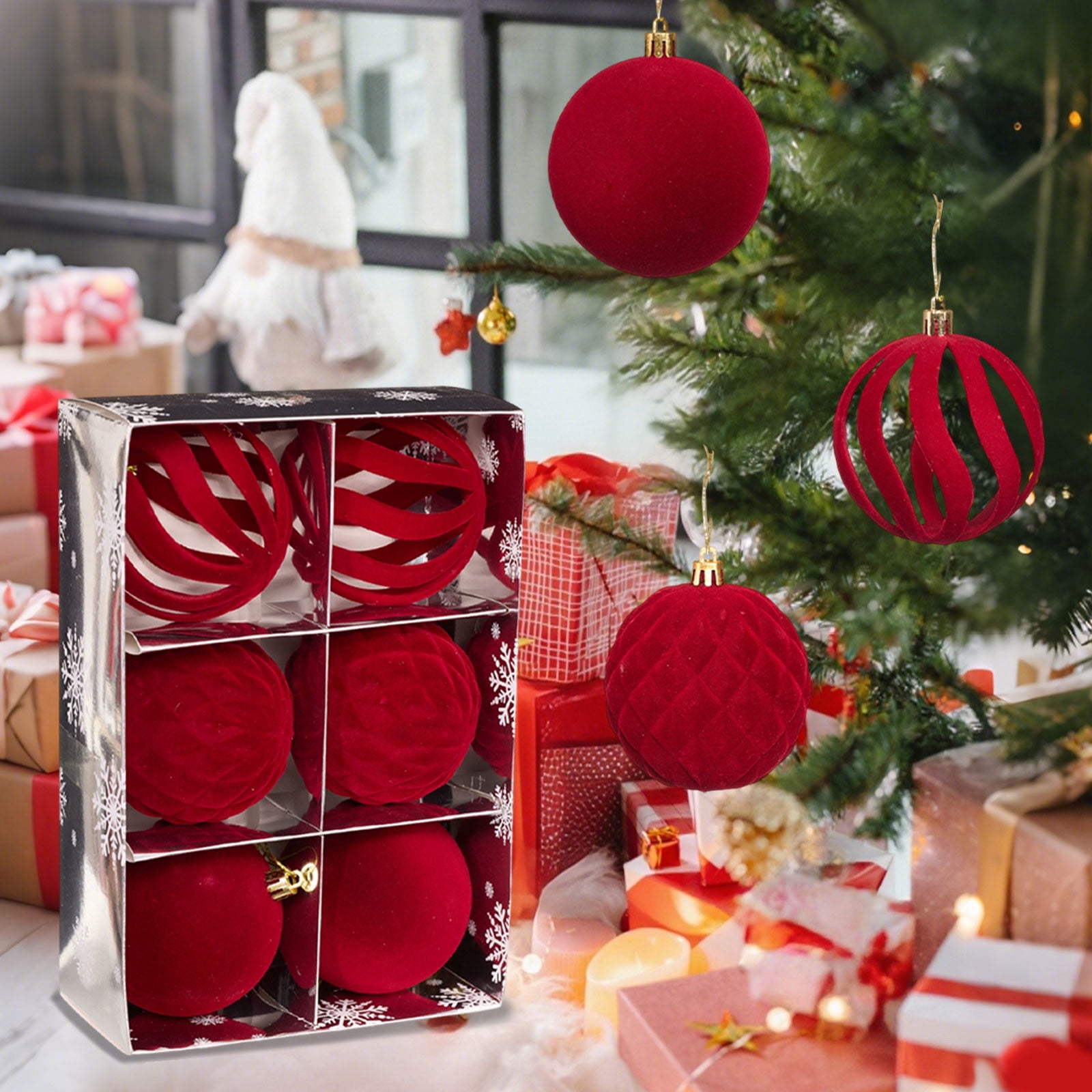 Lot De 15 Boules De Noël Floquées Macaron - Décorations Sapin Douces, Tons Roses, Verts, Bleus - Flanelle, Design Moderne - 8