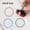 Black, variant on 1.5 Inch Round Clock Stamp - Red/Blue/Black Time Tracking Stamps for Classroom Rewards & Time Management