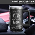 thumbnail image 6 of Dad Father's Day Gifts 40 Oz Tumbler with Handle and Straw, Papa Grandpa Laser Stainless Steel Insulated Cup Water Bottle, Best New Dads Gift for Men (1PC), 6 of 7