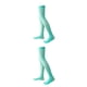 thumbnail image 3 of Calcetines hasta El muslo Qarigey 4 piezas 32cm nylon elastano, 3 of 6