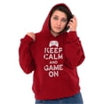 thumbnail image 4 of Vintage Keep Calm Video Game On Nerd Hoodie Sweatshirt Women Men Brisco Brands S, 4 of 6