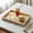 Yellow, variant on Natural Marble Stone Tray for Bathroom, Rectangular Vanity Serving Tray with Non Slip Mats, Easy Cleaning for Kitchen Bath Dresser