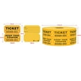 thumbnail image 3 of 500-Pack Tactical Draw Tickets, Double Roll, Event Tickets, Admission, Classroom Awards, Fundraising & Prizes - Yellow, 3 of 5