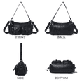 thumbnail image 4 of Angel Kiss Hobo Purses for Women Crossbody Shoulder Bag Ladies Multi Pocket Handbags with Adjustable Shoulder Strap | Soft Vegan Leather, 4 of 5