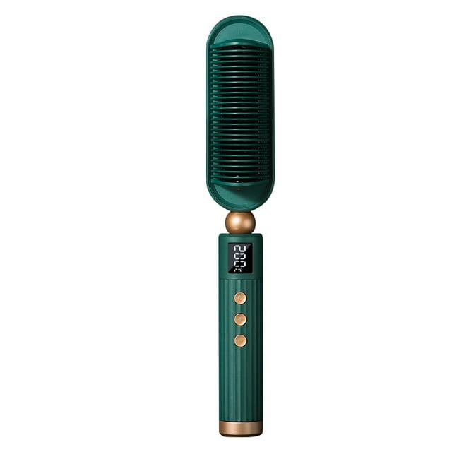 Cepillo alisador - Cepillo alisador iónico mejorado para el salón del hogar, cepillo alisador profesional para mujeres para cabello suave y liso Ormromra CPB-DE-LYY237-2