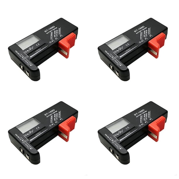 Probador de batería BT-168D 4X Probador de batería digital Probador de capacidad de batería BT168D Probador para batería AA/AAA/C/D/9V/1.5V