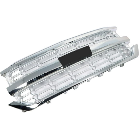 ALL-CARB Front Bumper Upper Grille Chrome Grill Replacement for 2016 2017 2018 Silverado 1500 84056776