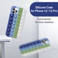 thumbnail image 4 of Funda de silicona para iPhone 12 Pro 12 carcasa trasera de Likrtyny colores del Arcoíris para aliviar el estrés antiestrés, 4 of 7