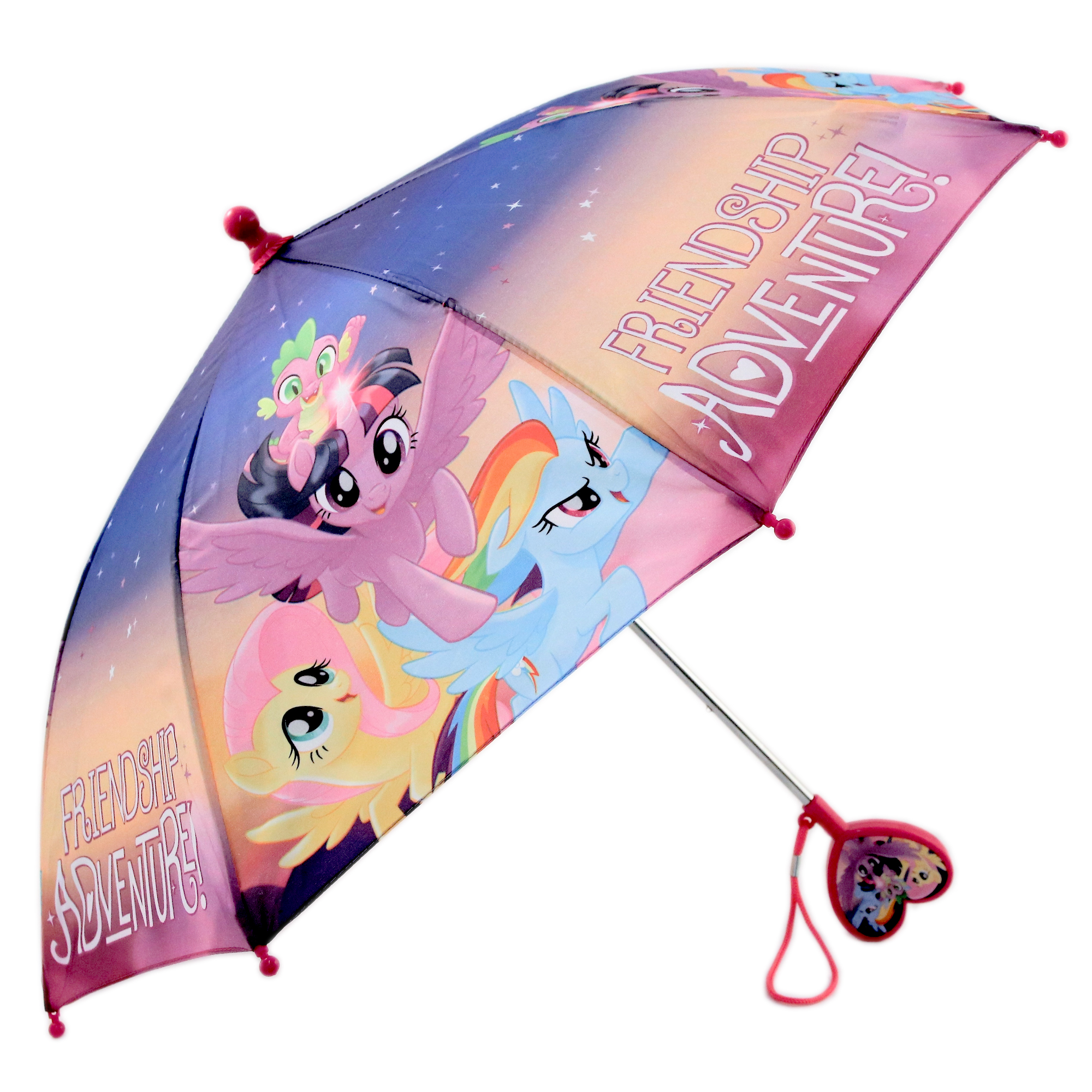 Kids Umbrella for Little Girls, My Little Pony Toddler Rainwear Purple Ages 3-7