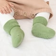thumbnail image 6 of Generic Childrens Soccer Socks Baby Boys Girls Autumn Winter Stripes Burlap Thickened Babys Toddler Socks Dot Glue Non Slip Floor Socks for Cute Casual Soft Comfortable (1-3 Years,Green), 6 of 9