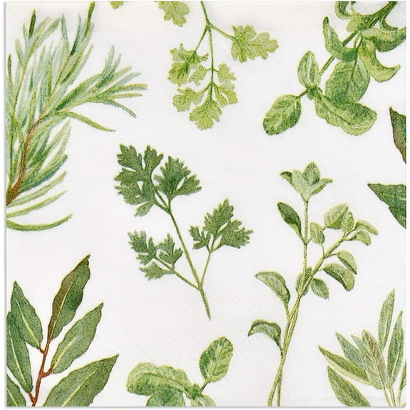 Gift Boutique 100 Botanical Herb Disposable Paper Napkins