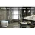 thumbnail image 6 of Euroto 1-Piece 20.87" x 29.92" Toilet Bidet Combo Electric Bidet Toilet Seats, White with Heated Seat, 6 of 8