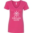 thumbnail image 3 of Inktastic Portland Maine Vacation Women's V-Neck T-Shirt, 3 of 5