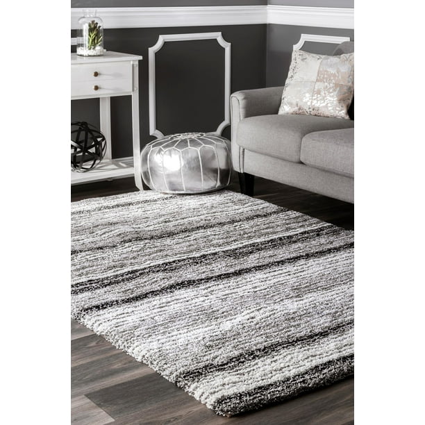Nuloom Hand Tufted Classie Area, Solid Color Area Rugs 8×10