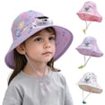 thumbnail image 2 of LRen Kids Sun Hat with Neck Flap, UPF 50+ UV Protection Wide Brim Bucket Hat Breathable Outdoor Beach Sun Hat, 2 of 6