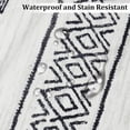 thumbnail image 3 of 3' x 5' Moroccan Boho Geometric Area Rug - Non-Shedding Machine Washable Non Slip Foldable Distressed Tribal Carpet for Living Room Bedroom Dining Room Entryway Home Office, 3 of 6