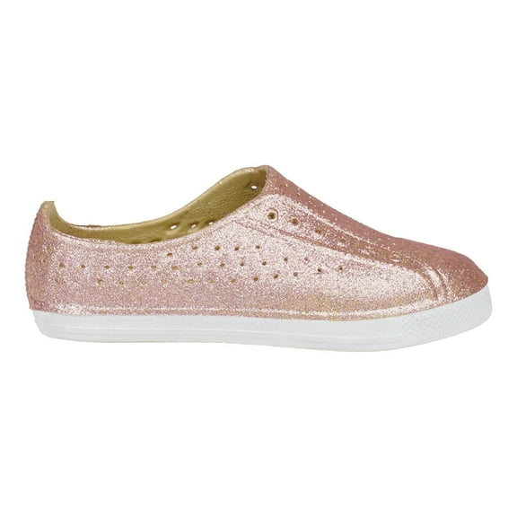 Chatties Glitter Non-slip Aqua Water Shoes, Rose Gold (Toddler Girls')