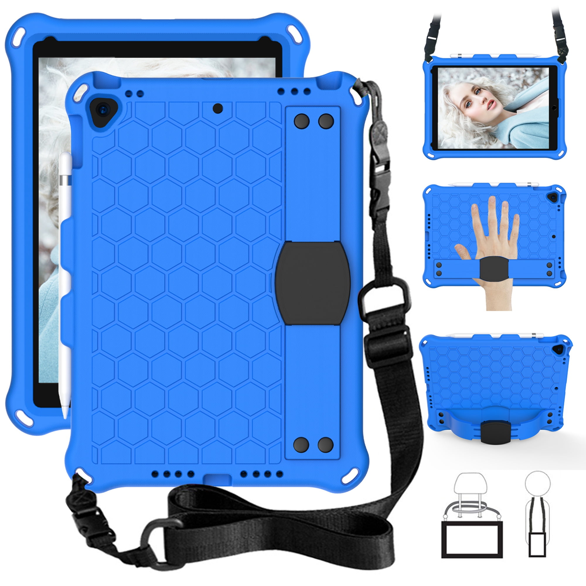 iPad 7th Generation Cases with Shoulder Strap, iPad 10.2" 2019 Case