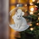 thumbnail image 5 of Adornos navideños, decoraciones navideñas, regalos de Navidad. Lindo colgante navideño plano 2D de gatos. Decoración para árbol de Navidad. Colgante plano decorativo., 5 of 5