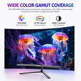thumbnail image 3 of Gawfolk 24.5" Curved Gaming Monitor 120Hz Full HD 1080P Built-In Speakers Tilt Adjustable, 3 of 8