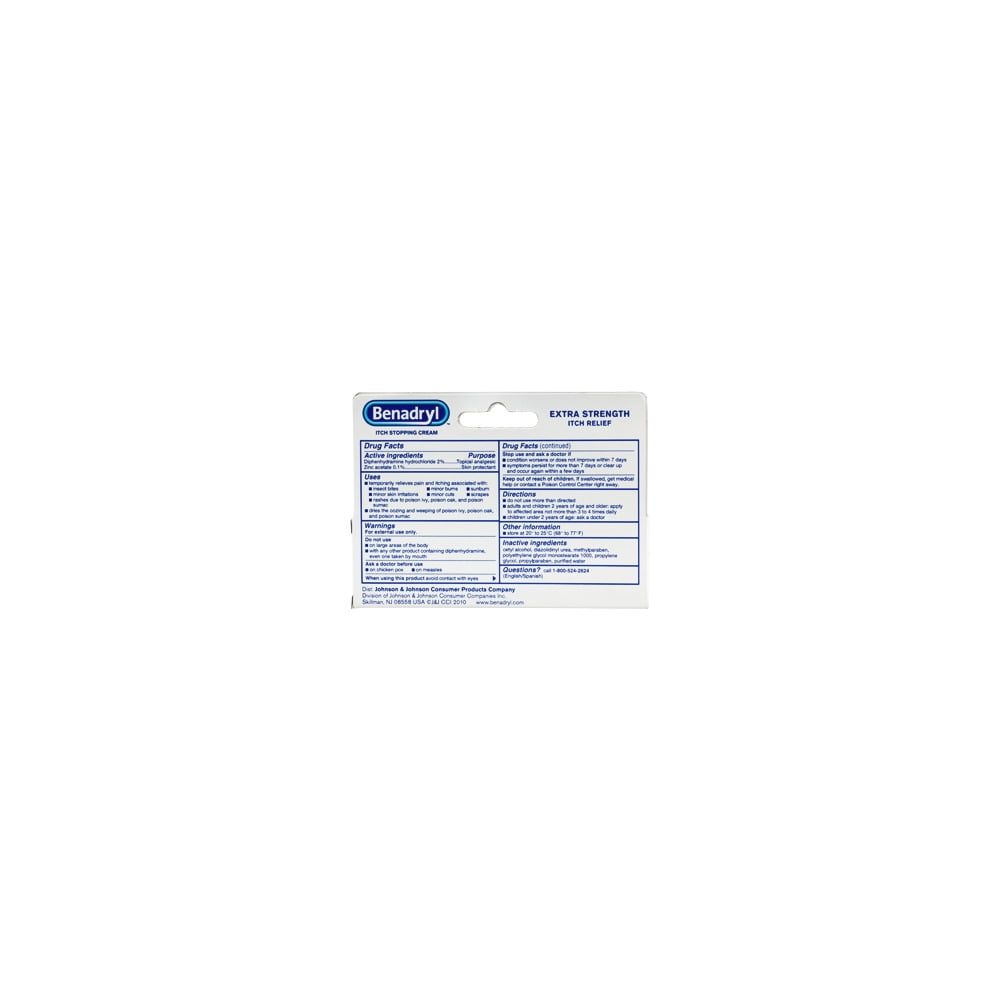 Benadryl Extra Strength Itch Stopping Cream