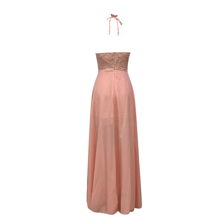 DailyTrove Women's Pastel High-Slit Mermaid Gown - Polyester Formal Bridal  & Evening Dress, Flattering for Weddings - Walmart.com