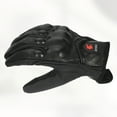 thumbnail image 6 of Unique Bargains 1 Pair Riding Gloves Motorcycle Gloves Touchscreen Gloves for Men for Cycling Driving Leather Black L, 6 of 7