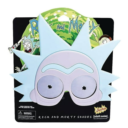 Sun-Staches Rick and Morty (Rick) Novelty Costume Sunglasses, One Size