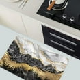 thumbnail image 6 of Earth Bath Mat,Black White Gray Gold Marble Non-Slip Volume Super Absorbent Fast Drying for Bathroom Kitchen Door mat,Eco-Friendly Easy to Clean 16×24Inch (40 * 60cm), 6 of 6