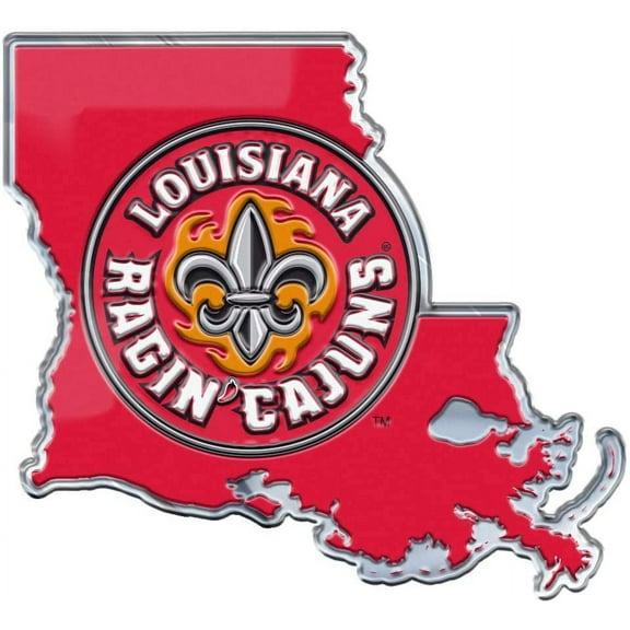 Fanmats, University of Louisiana-Lafayette Embossed State Emblem