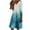 Sky Blue, variant on Herrnalise Women's V-Neck Long Sleeve Printed Dresses S-2XL