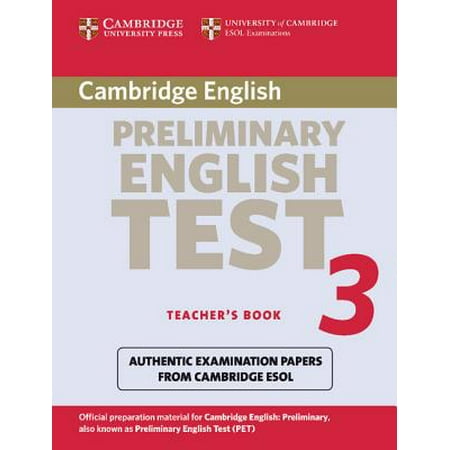 cambridge 3 test book pdf teacher preliminary english Cambridge Preliminary Teacher's Book Test English 3