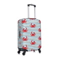 thumbnail image 3 of Balery Luggage Cover Cute Red Crabs With Nautical Print Suitcase Covers for Luggage Elastic Washable Suitcase Protector Fits 18-32 Inch Luggage-Large, 3 of 9