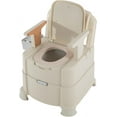 thumbnail image 3 of Bedside Commodes Chair, 440.92Lbs Capacity Bedside Toilet Portable Adult Potty Toilet Chair Armrests Adjustable Commode Toilet Heavy Duty Moveable Commodes w/Night Light for Home Use Nursing Centers, 3 of 9