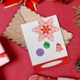 thumbnail image 1 of Ganfancp 6Pcs Tarjetas de Felicitación de Navidad con Sobres y Pegatinas Glitter Tarjetas de Navidad con Sobres de Felicitación de Navidad Rebajas Hoy Liquidación 1* Tarjeta de Felicitación, 1 of 6