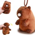 thumbnail image 1 of Capybara-juguete de peluche de simulación de Capibara con mochila de tortuga, muñeco esponjoso de animales de peluche, colgante de burbuja, regalo divertido para niños y niños, 1 of 5