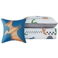 thumbnail image 5 of My World Dino Tracks Multi Polyester 4-Piece Full Quilt Set, Dinosaurs Themed, for Kids, Oeko-TEX Certified, 5 of 6