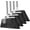 Grey-white, variant on General Heavy Duty Broom, 55 Inch Long Handle Outdoor Large Angle Brooms, Commercial Broom for Sweeping Indoor, for Home Garage Kitchen Office Courtyard Lobby Patio Lawn Concrete, 4 Pack (Black)