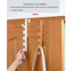 thumbnail image 2 of Moyic Colgador trasero para puerta de armario, gancho para ropa, armario, toallero, soporte para llaves, organizador Vertical para baño y hogar Almacenamiento y organización del hogar Café Moyic HA078751-02, 2 of 6