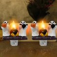 thumbnail image 1 of Ghost Campfire Flickering Night Light , 3D Faux Campfire Night Light, 5" LED Flame Nightlight Halloween Decor, 1 of 7