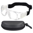 thumbnail image 1 of Uxcell Adjustable Professional Sports Goggles, Unisex Safety Glasses Protective Eyewear for Basketball Racquetball Transparent, 1 of 7