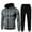 Grey, variant on 2025 Men's Suits,Hoodie Men's And Pants Winter Sweatshirt Suit Fitness With Dots Casual Sports Men Suits & Sets