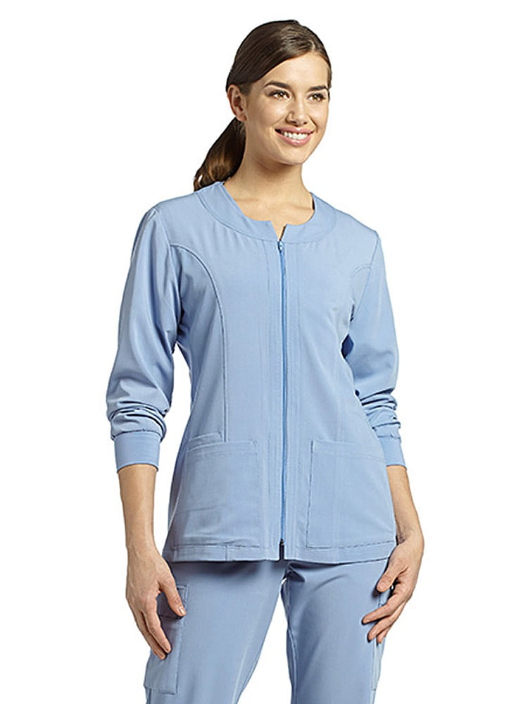 White Cross Marvella Zip Front Scrub Warm-Up - Walmart.com