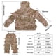 thumbnail image 5 of Camouflage Hooded Hunting Suits Camo Ghillie Suit CS Combat Outdoors Sports Jacket Adjustable Waist Pants Jungle, 5 of 5