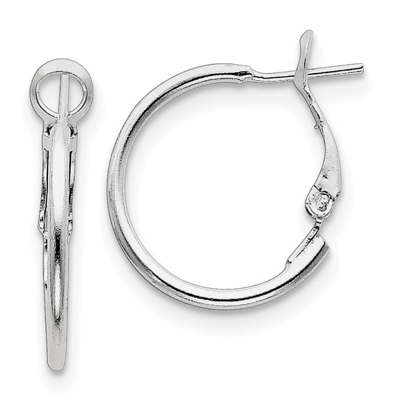 Sterling Silver Omega Back Hoops