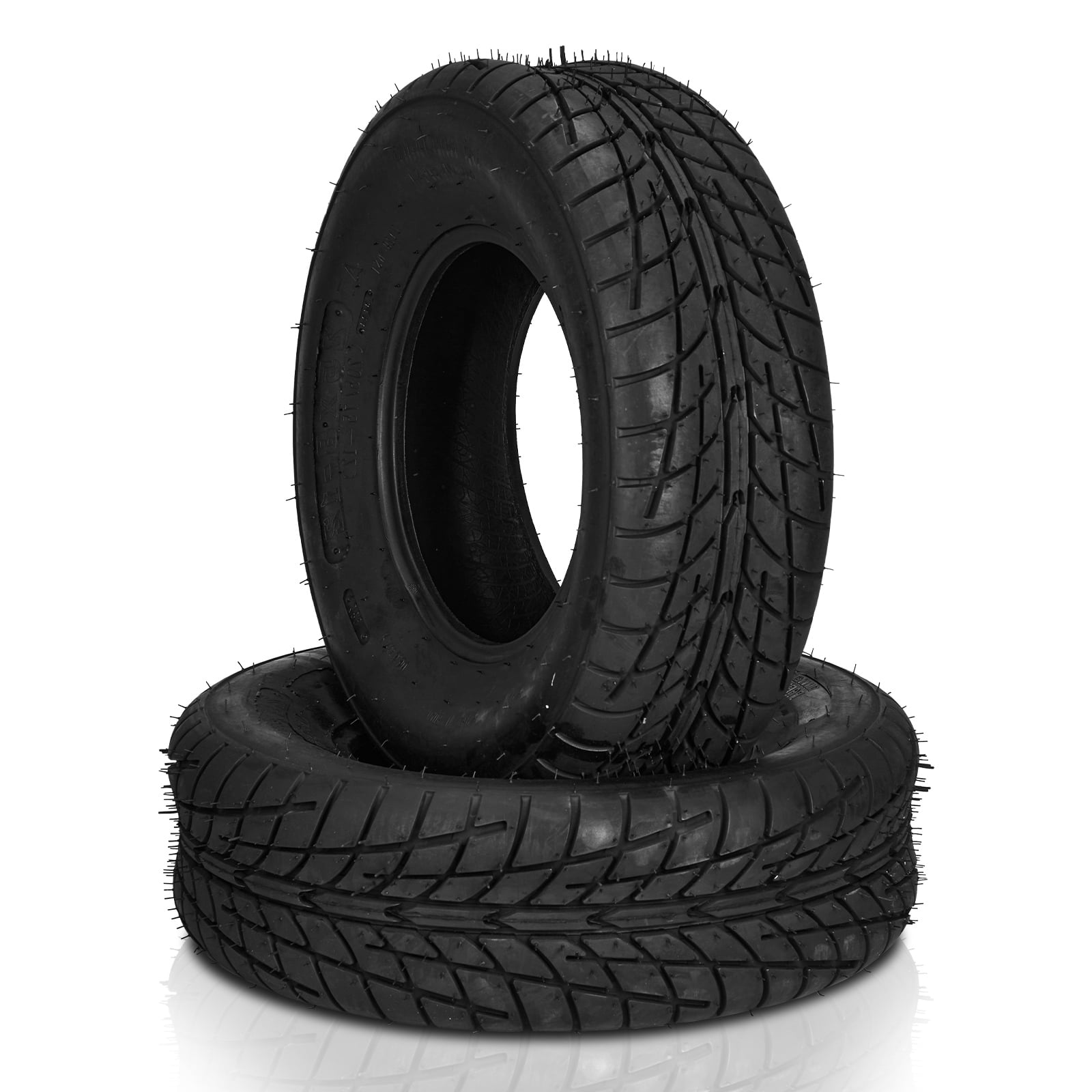 Ktaxon Set of 2 25x8-12 ATV & UTV All Terrain Tires, 4 Ply Tubeless Trail Mud Sand Tires