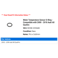 thumbnail image 2 of Water Temperature Sensor O-Ring - Compatible with 2000 - 2018 Audi A8 Quattro 2001 2002 2003 2004 2005 2006 2007 2008 2009 2010 2011 2012 2013 2014 2015 2016 2017, 2 of 2